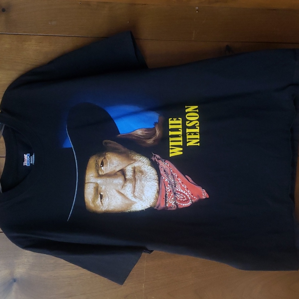 Willie Nelson Shirt Mens XLarge Black 2017 Autumn Tour Double Sided Graphic Tee